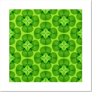 Lucky Clover pattern 01 Posters and Art